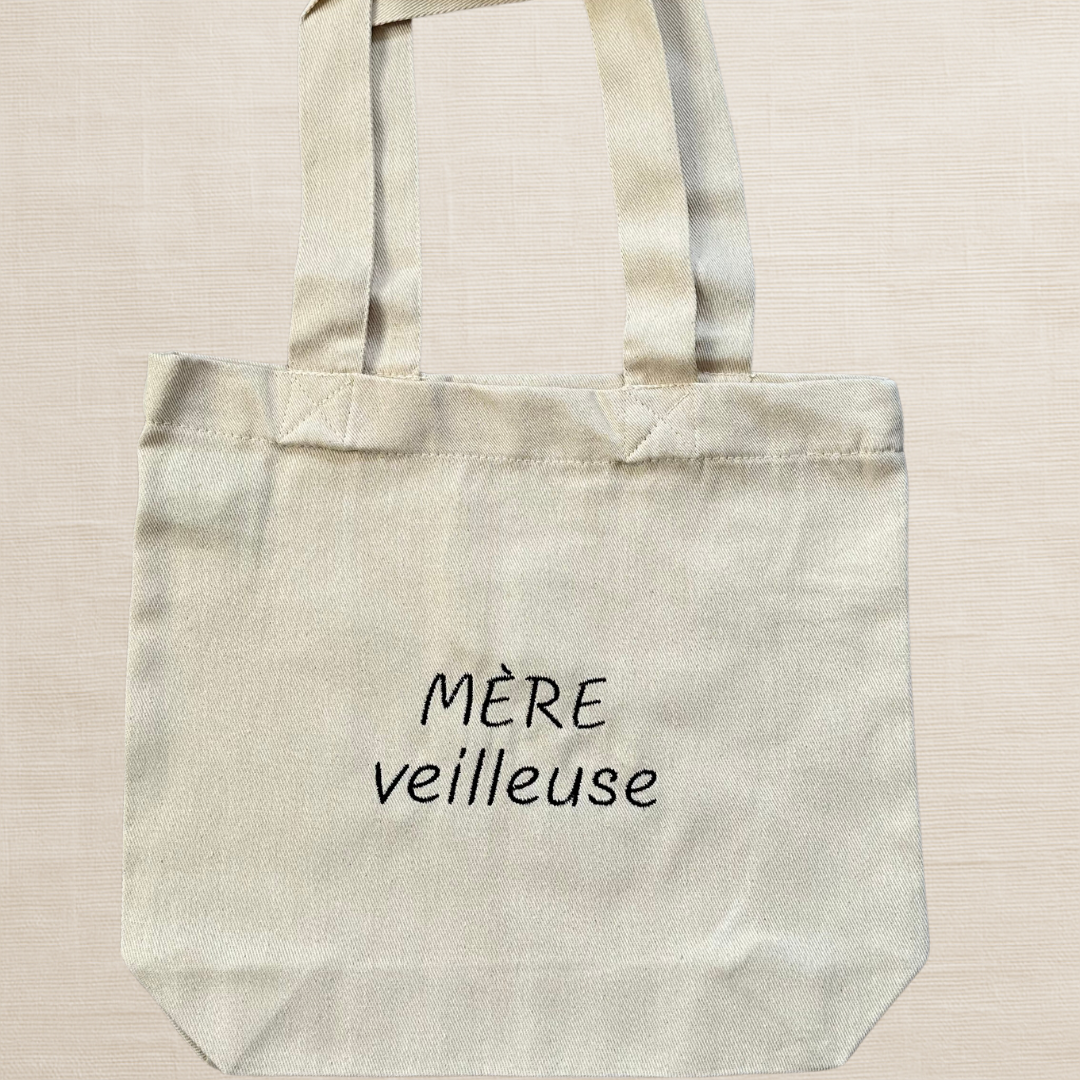 Tote bag brodé - Mère Veilleuse