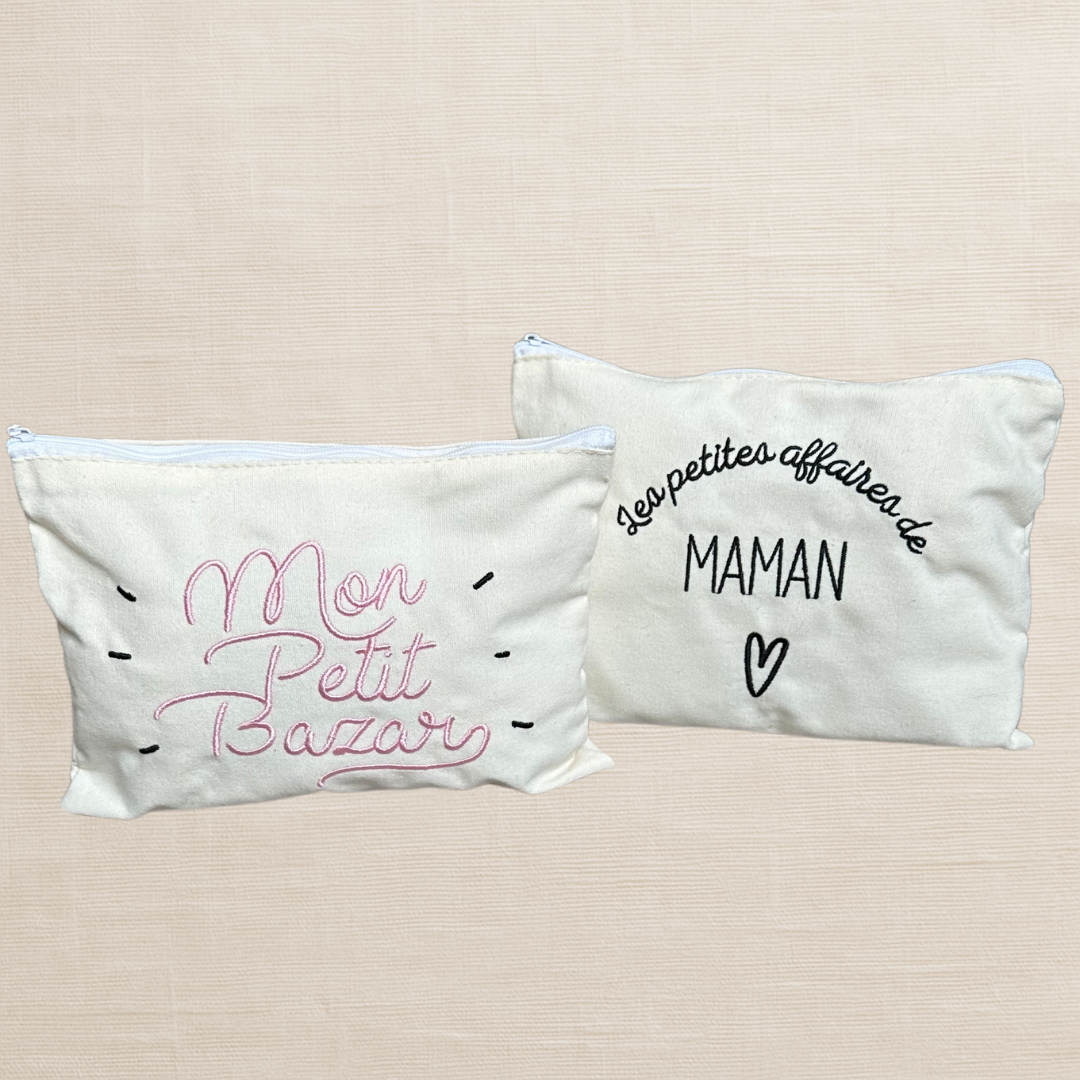 Petite pochette brodée - Prête à offrir