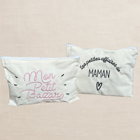 Petite pochette brodée - Prête à offrir