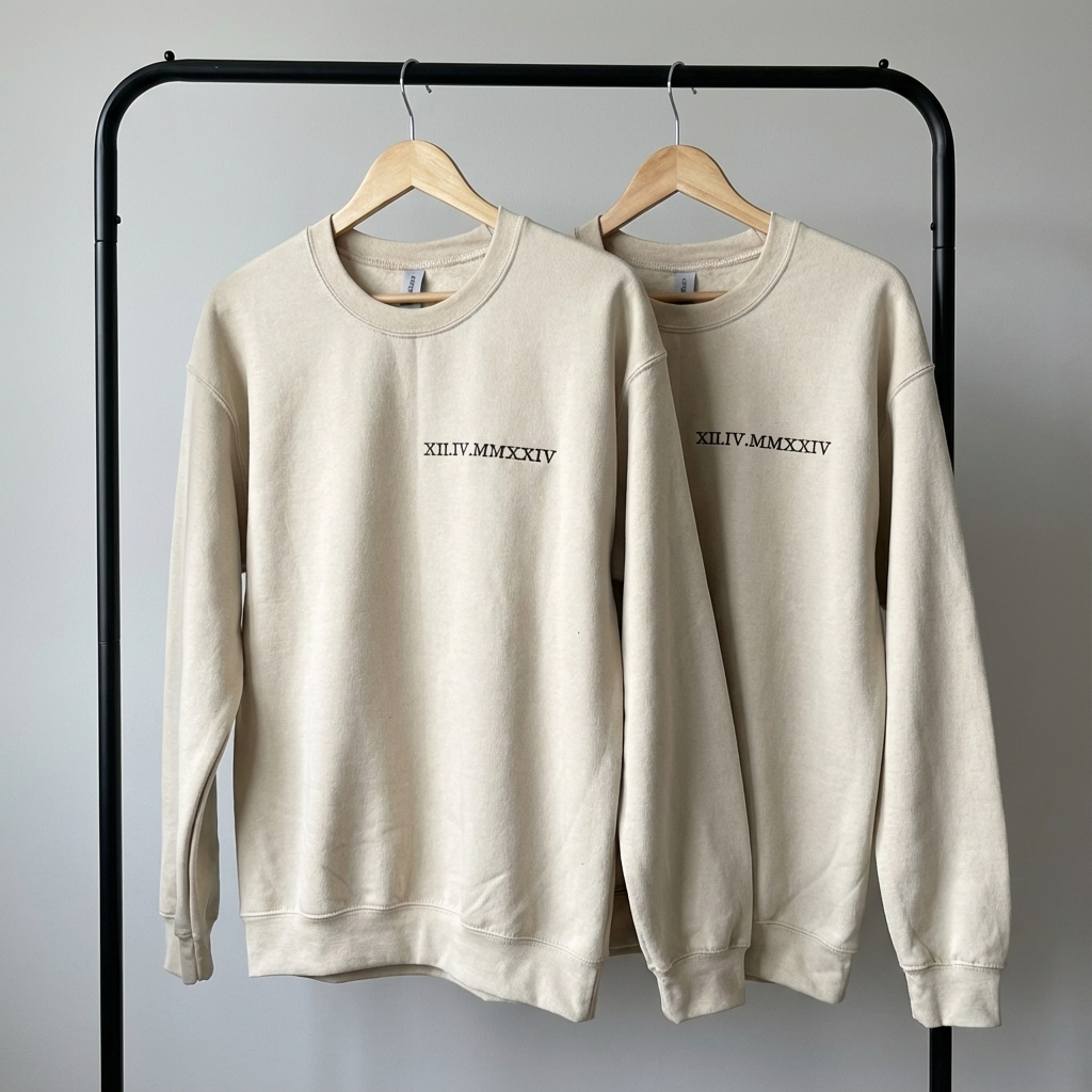 Pull Date chiffres romains