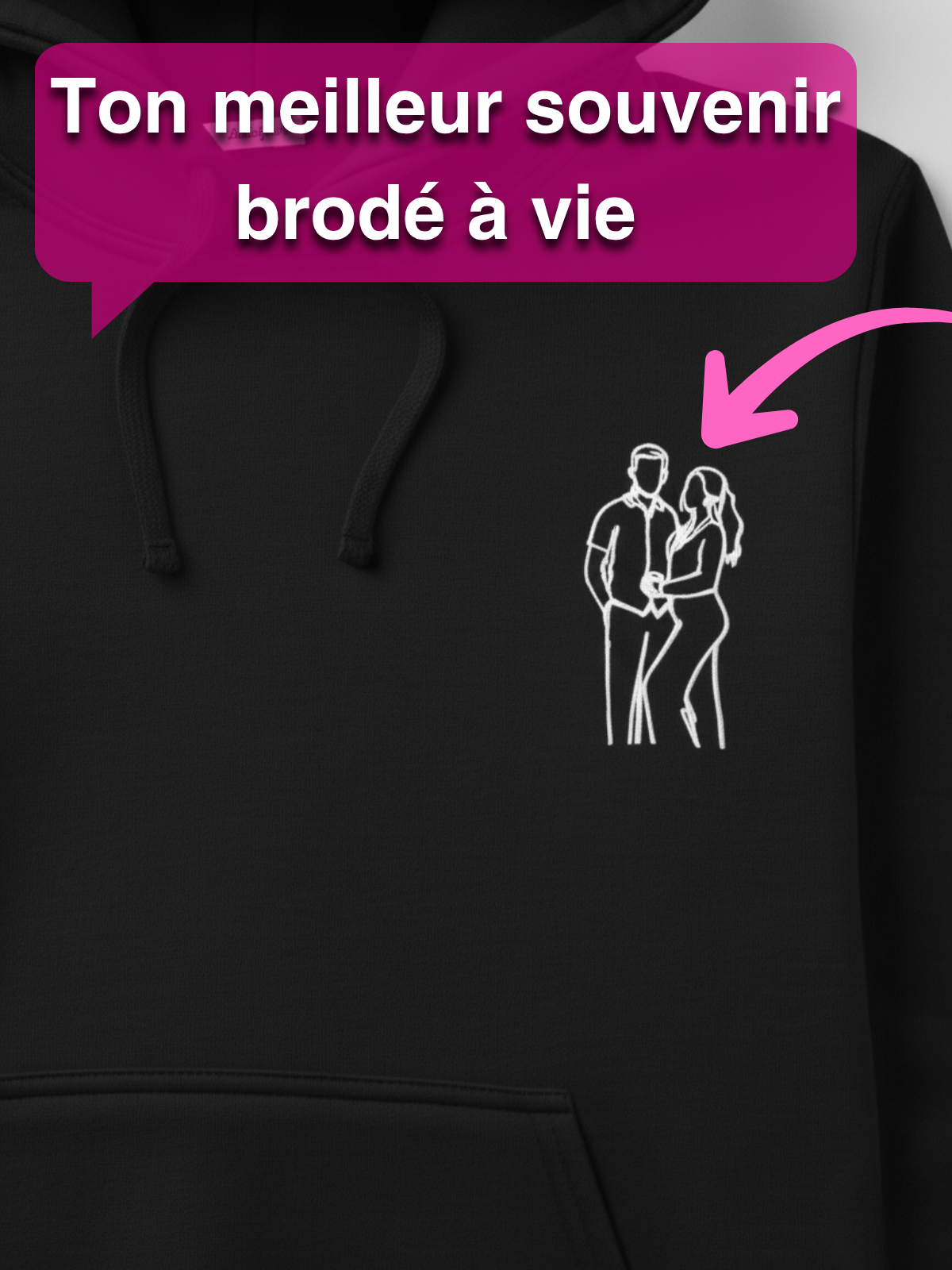 Sweat à capuche Couple