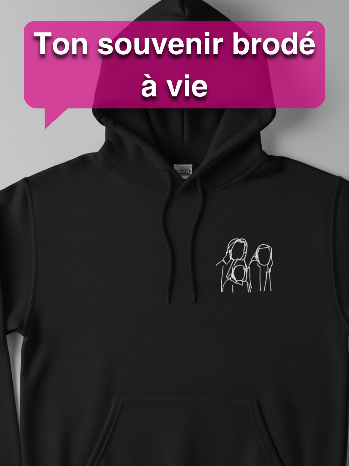 Sweat à capuche Famille