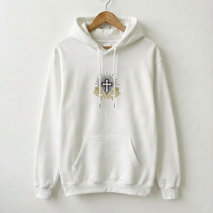 SWEAT À CAPUCHE BRODERIE CHRÉTIENNE
