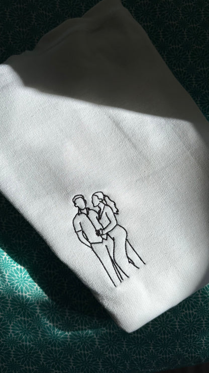 Sweat à capuche Couple