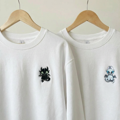 DUO DRAGONS T-SHIRTS (côté cœur)