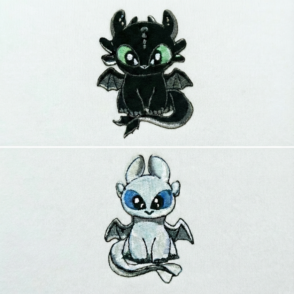DUO DRAGONS PULLS (côté cœur)