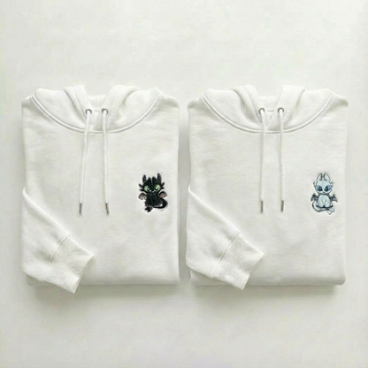 DUO DRAGONS SWEATS À CAPUCHES (côté cœur)