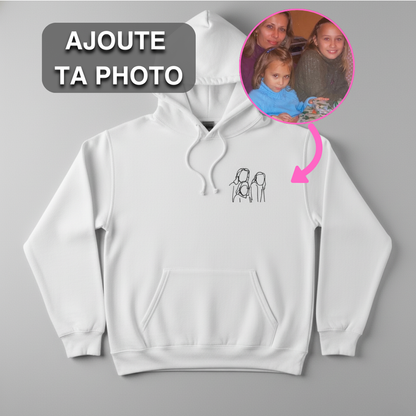 Sweat à capuche Famille