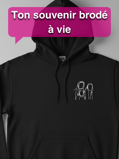 Sweat à capuche Famille