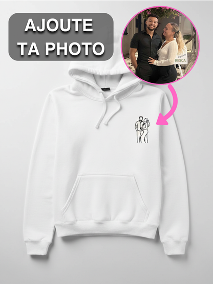Sweat à capuche Couple