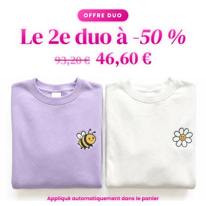 Duo Abeille et fleur : le 2e duo à -50 %