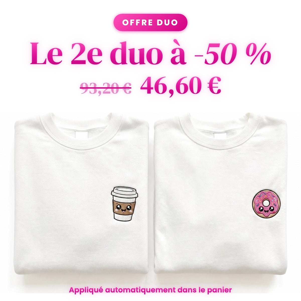Duo Café et donut : le 2e duo à -50 %