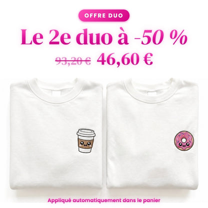 Duo Café et donut : le 2e duo à -50 %