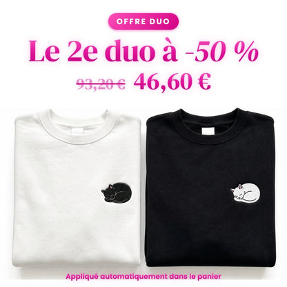 Duo Chats yin-yang : le 2e duo à -50 %