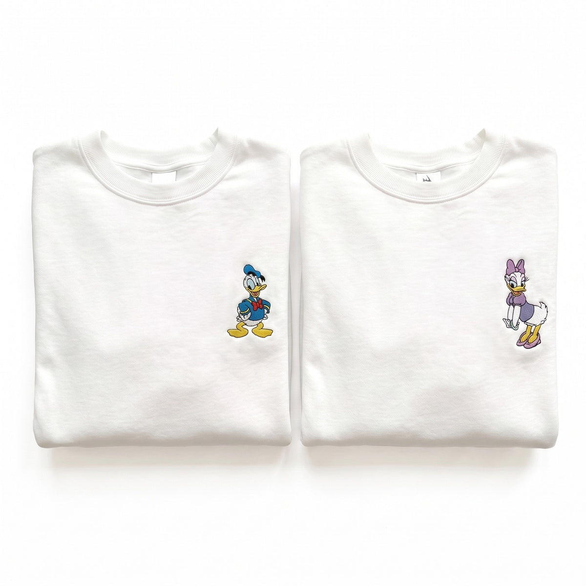 Duo Donald et Daisy : vêtements brodés assortis