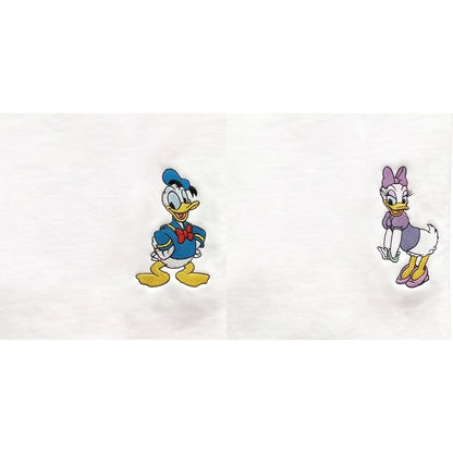 Duo Donald et Daisy : broderie de près