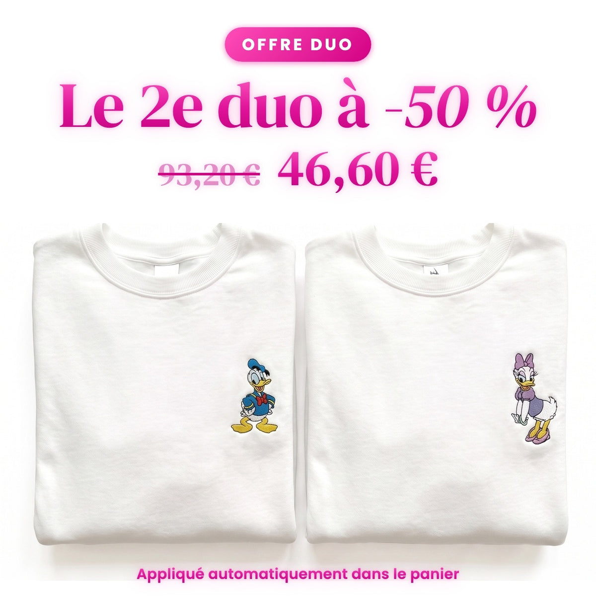 Duo Donald et Daisy : le 2e duo à -50 %