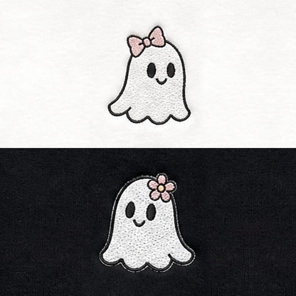 Duo Fantômes : broderie de près