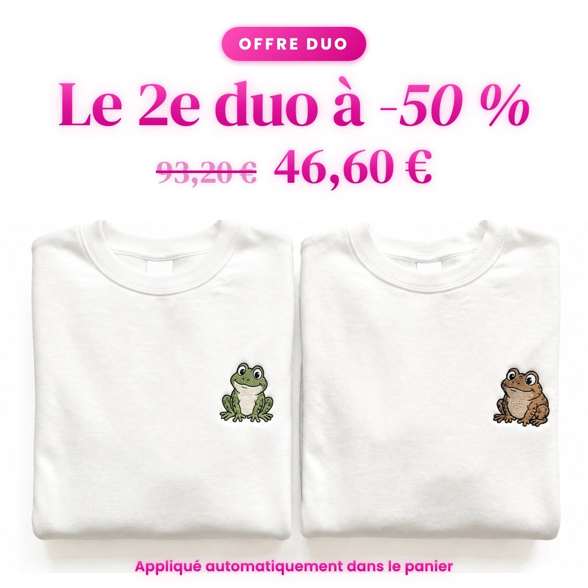 Duo Grenouille et crapaud : le 2e duo à -50 %