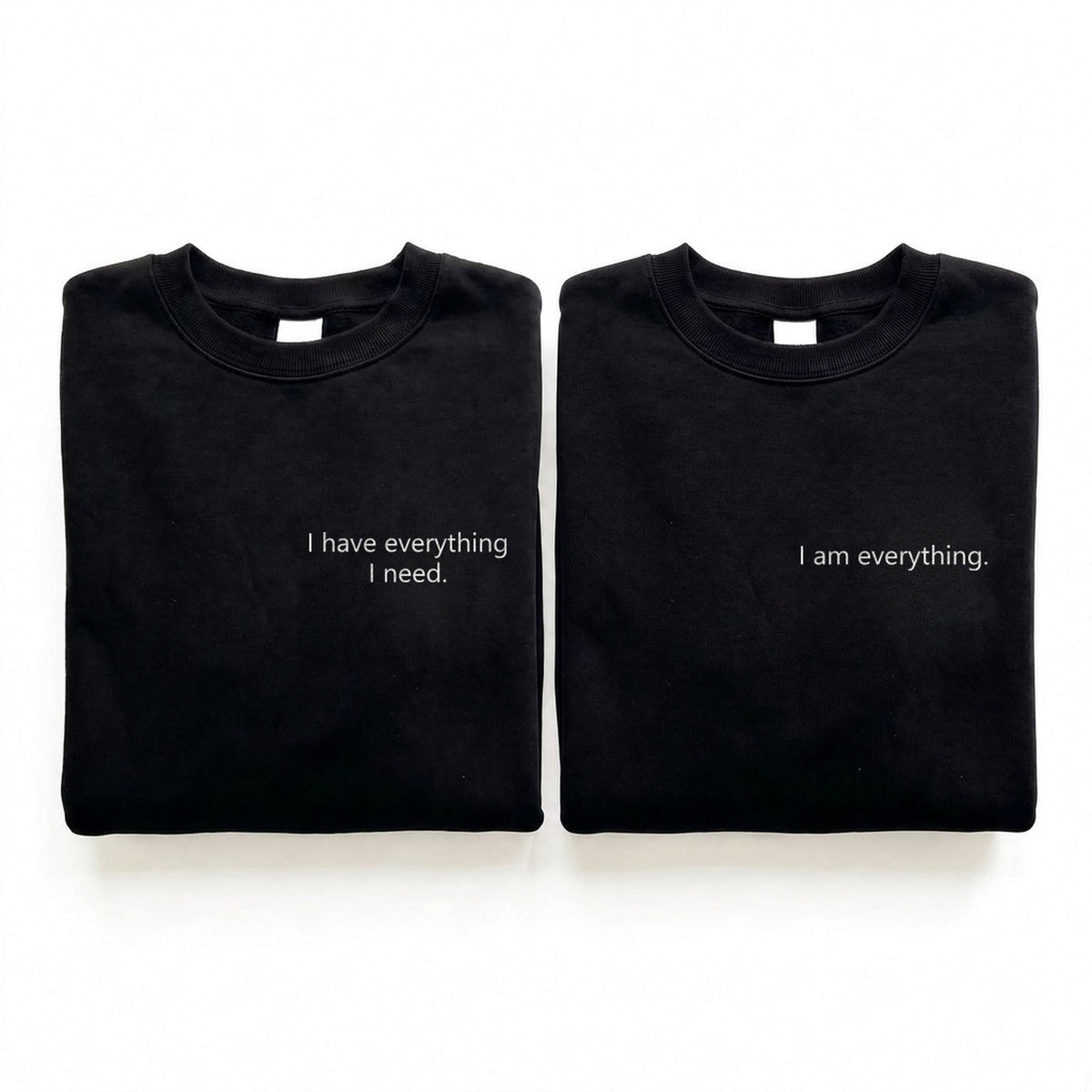 Duo I have everything : vêtements brodés assortis