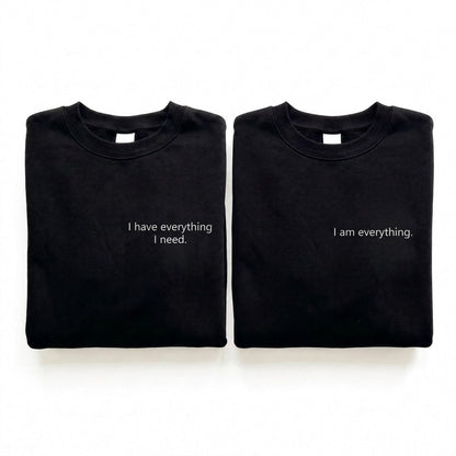 Duo I have everything : vêtements brodés assortis