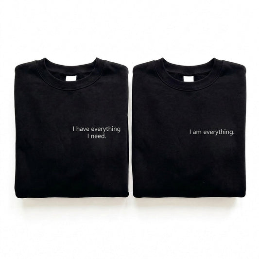 Duo I have everything : vêtements brodés assortis