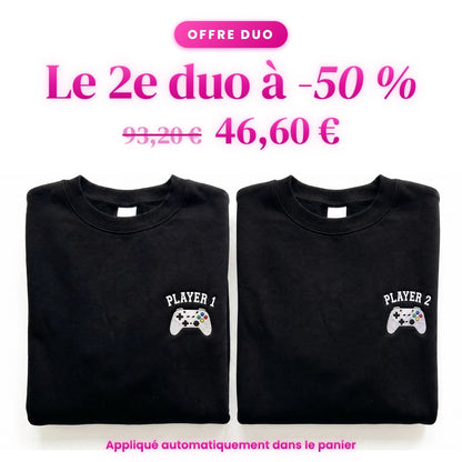 Duo Joueur 1 et Joueur 2 : le 2e duo à -50 %
