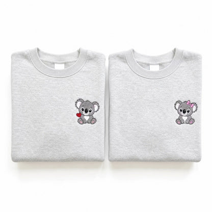 Duo Koalas : vêtements brodés assortis