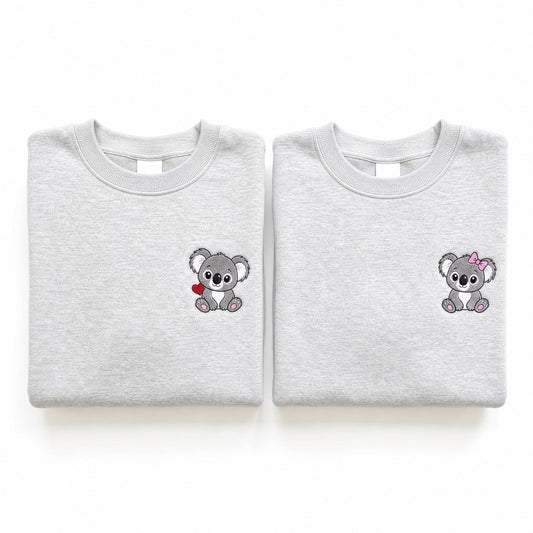 Duo Koalas : vêtements brodés assortis