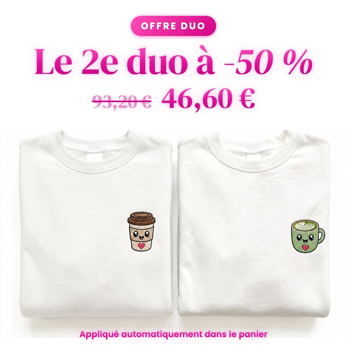 Duo Team Café et Team Matcha : le 2e duo à -50 %