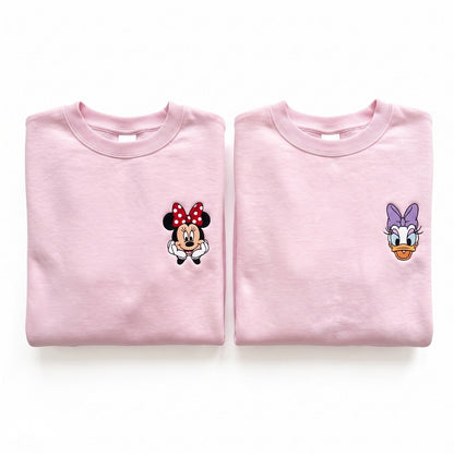 Duo Minnie et Daisy : vêtements brodés assortis