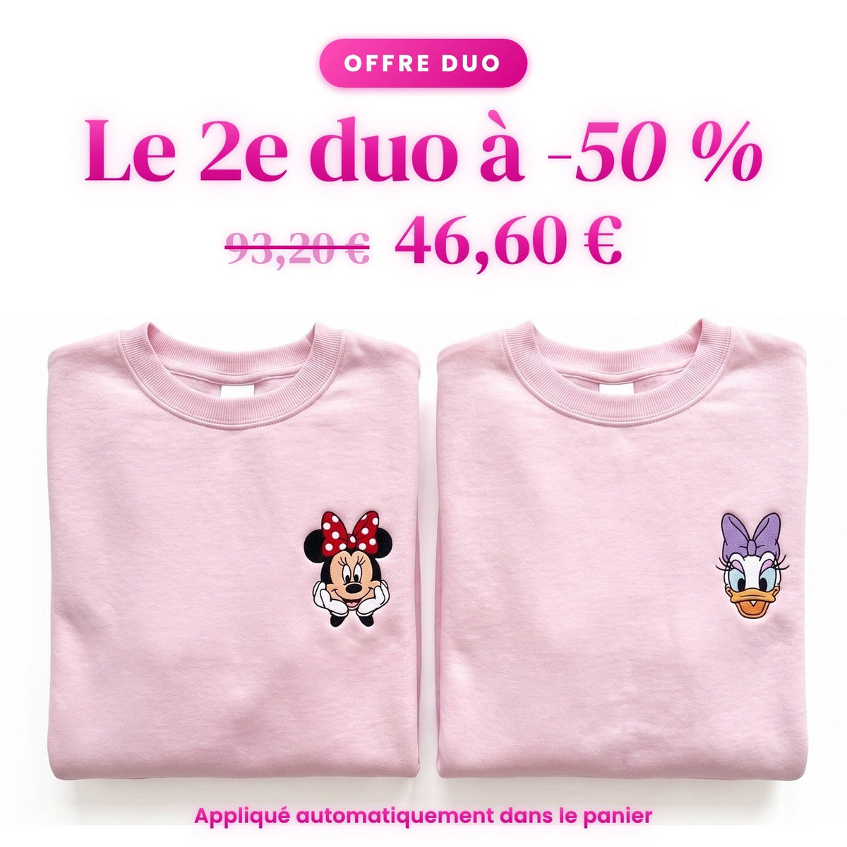 Duo Minnie et Daisy : le 2e duo à -50 %