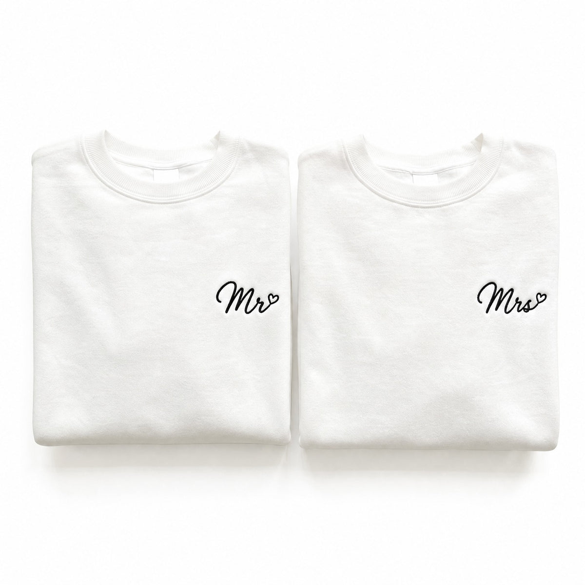 Duo Mr et Mrs : vêtements brodés assortis