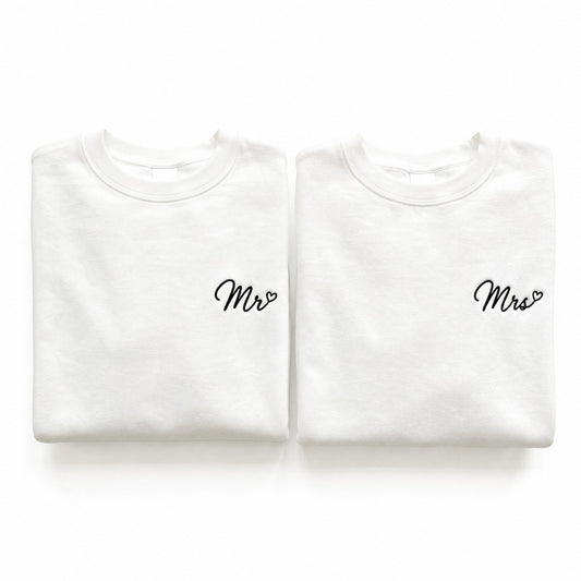 Duo Mr et Mrs : vêtements brodés assortis