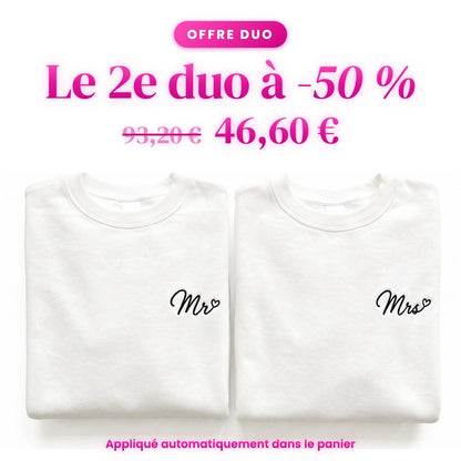 Duo Mr et Mrs : le 2e duo à -50 %
