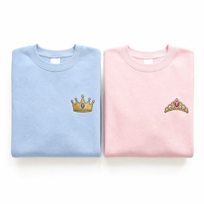 Duo Prince et Princesse : vêtements brodés assortis