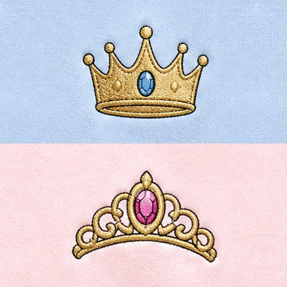 Duo Prince et Princesse : broderie de près