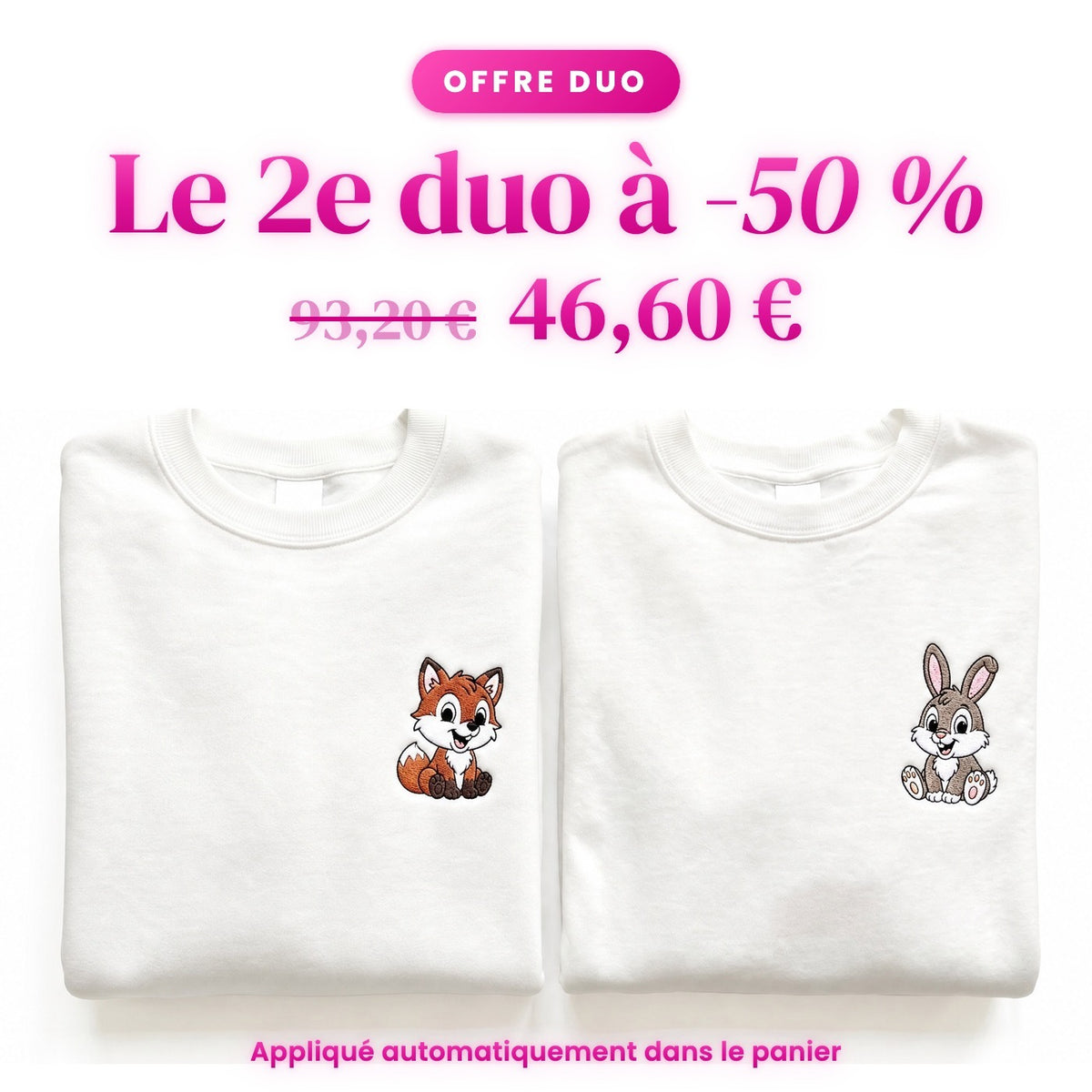 Duo Renard et lapin : le 2e duo à -50 %