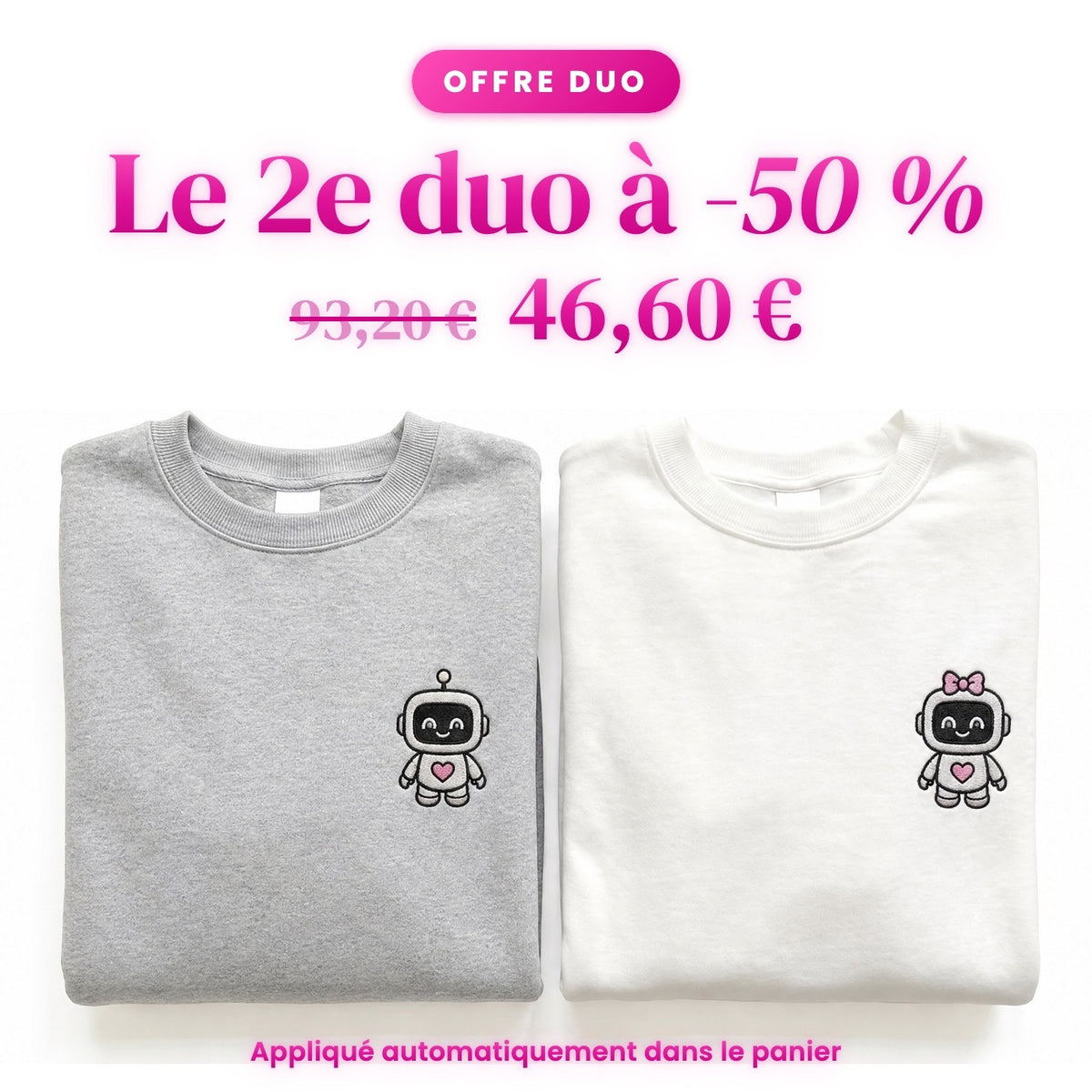 Duo Robots amoureux : le 2e duo à -50 %