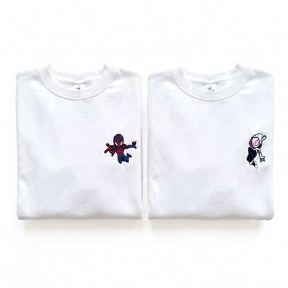 Duo Spider : vêtements brodés assortis