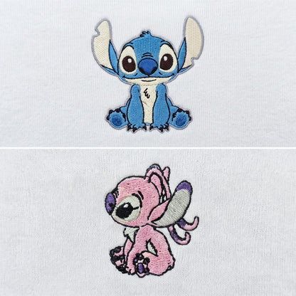 Duo Stitch et Angel : broderie de près