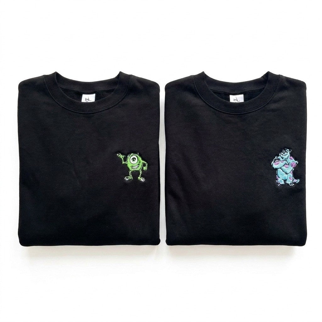 Duo Sulli et Bob : vêtements brodés assortis