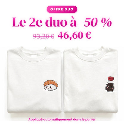 Duo Sushi et sauce soja : le 2e duo à -50 %