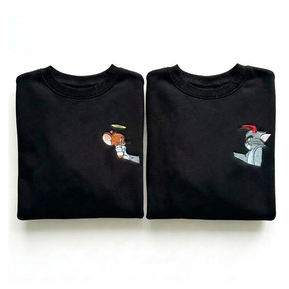 Duo Tom et Jerry : vêtements brodés assortis
