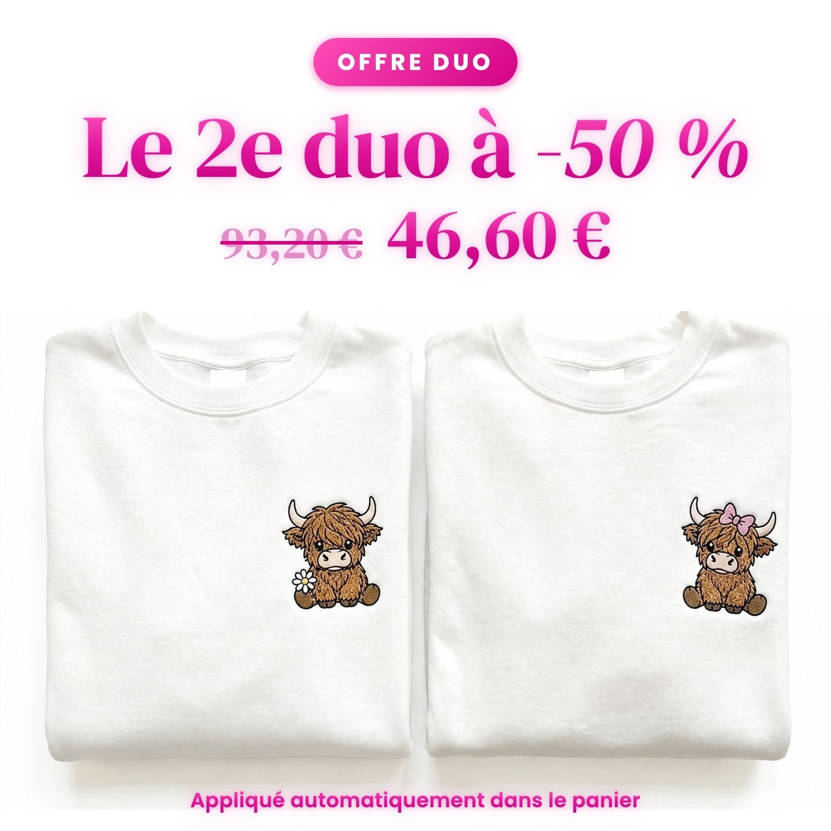 Duo Vaches highland : le 2e duo à -50 %