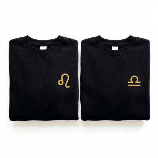 Duo Signes du zodiaque : vêtements brodés assortis