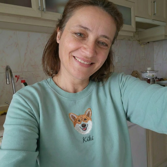 A one-off sweatshirt: there's only one with your pet's face
