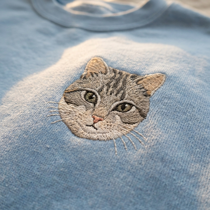 Pull Brodé Animal (Portrait Réaliste)