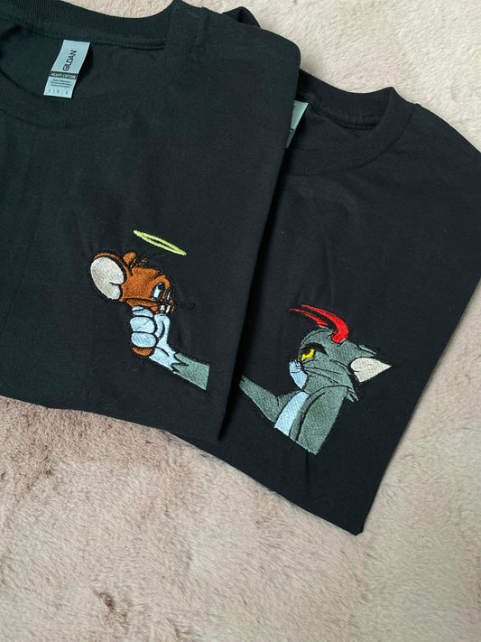 DUO TOM ET JERRY SWEATS À CAPUCHES